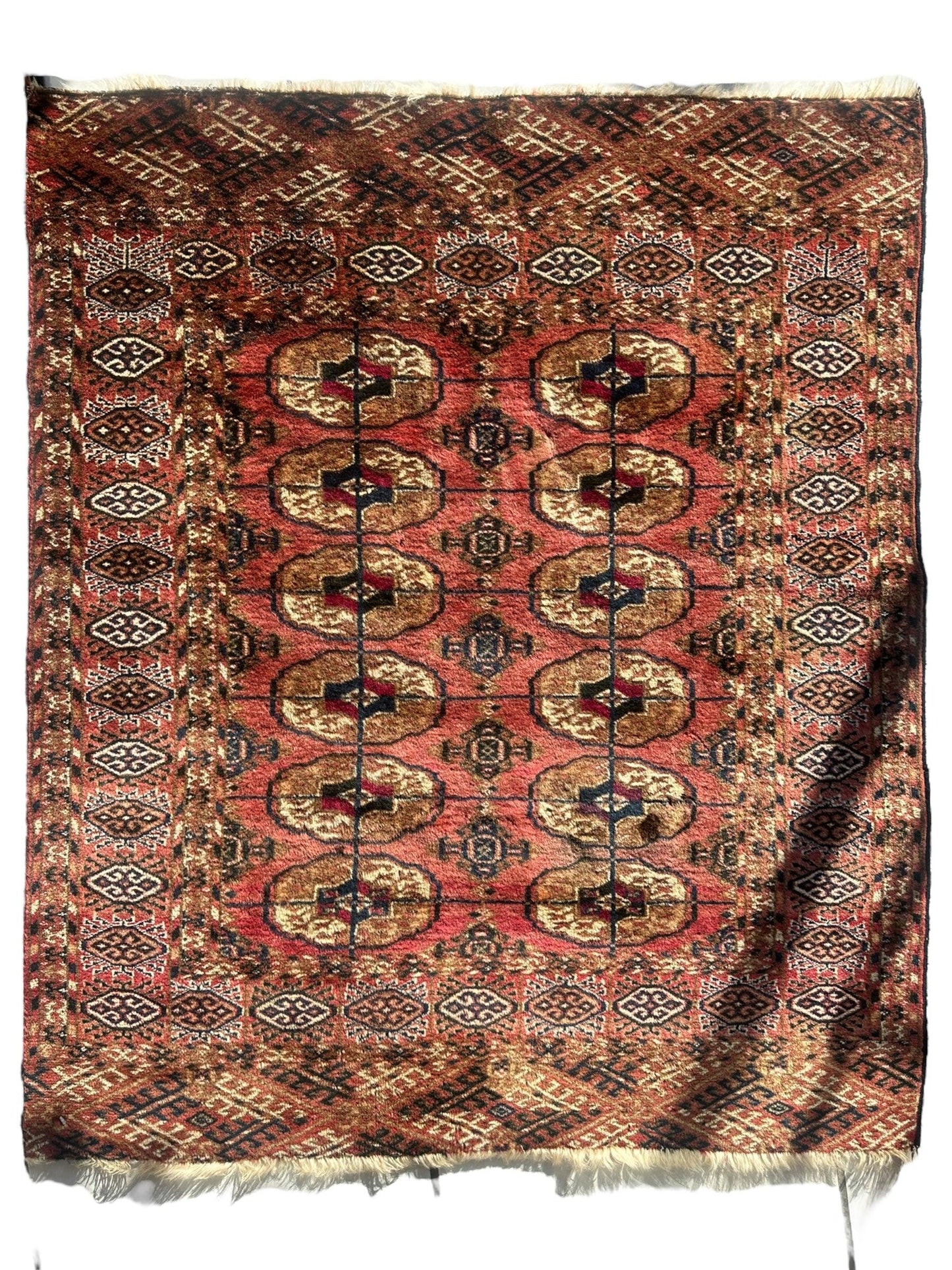 Vintage Tribal Turkoman Tekke Rug 3’4” x 4’ - Nuvé