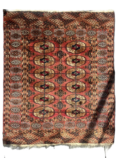 Vintage Tribal Turkoman Tekke Rug 3’4” x 4’ - Nuvé