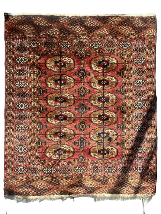 Vintage Tribal Turkoman Tekke Rug 3’4” x 4’ - Nuvé