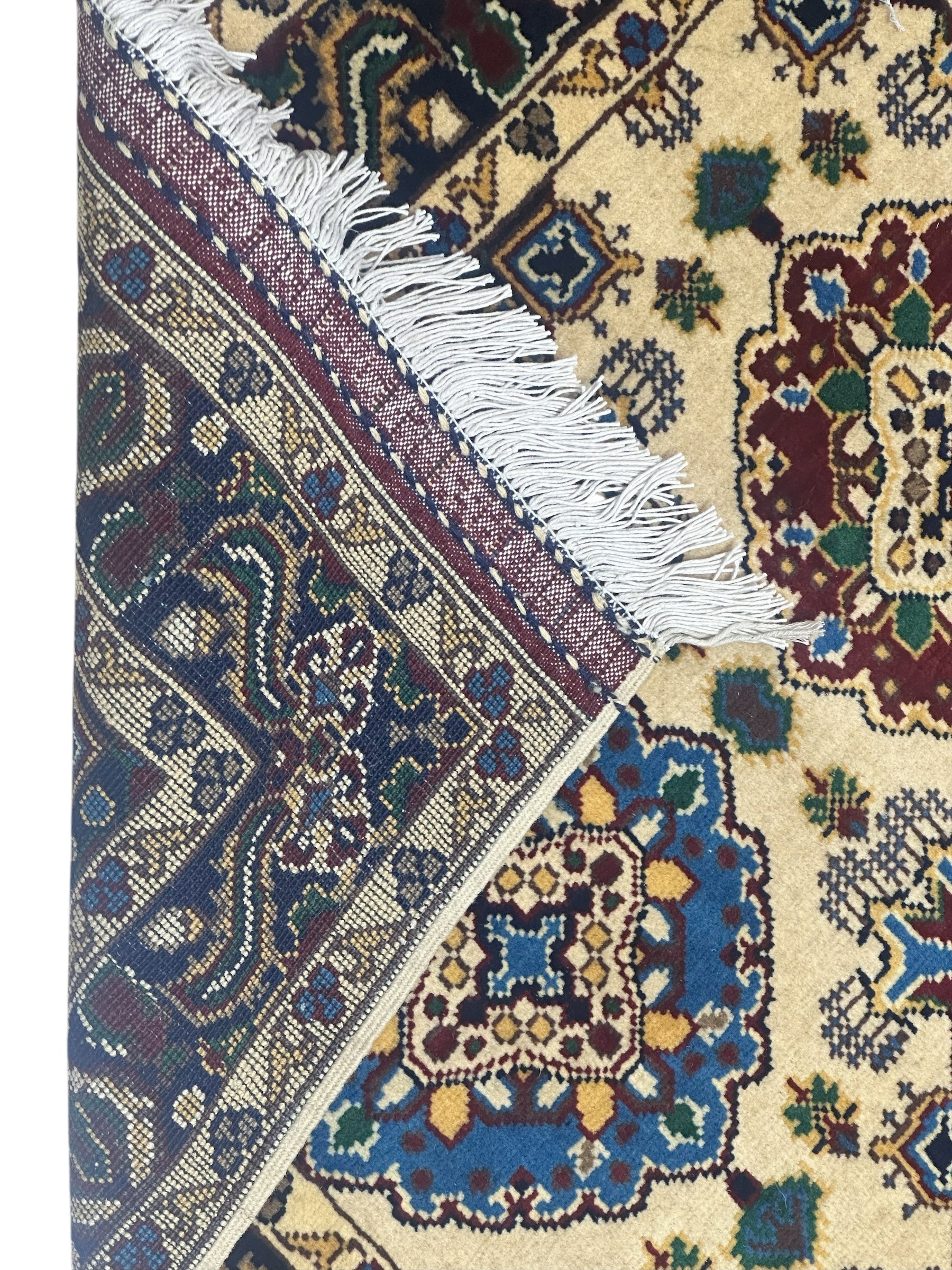 Hand-Knotted Afghani Kashi Wool Rug – 2’9″  x  4’4″ - Nuvé