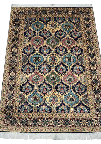 Hand-Knotted Afghani Heart Shape Wool Rug – 6’6″  x  9’2″ - Nuvé