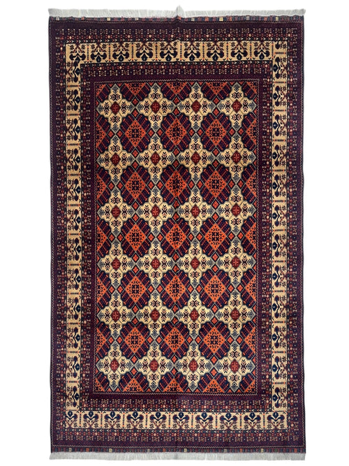 Hand-Knotted Afghani Yusufi Wool Rug – 6’7″  x  10’0″ - Nuvé