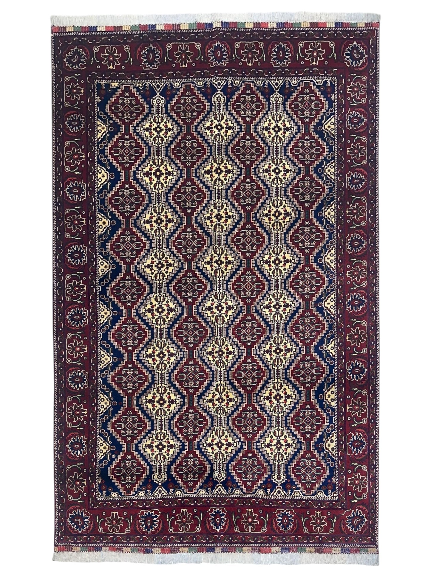 Hand-Knotted Afghani Yusufbai Wool Rug – 6’10″  x  9’10″ - Nuvé