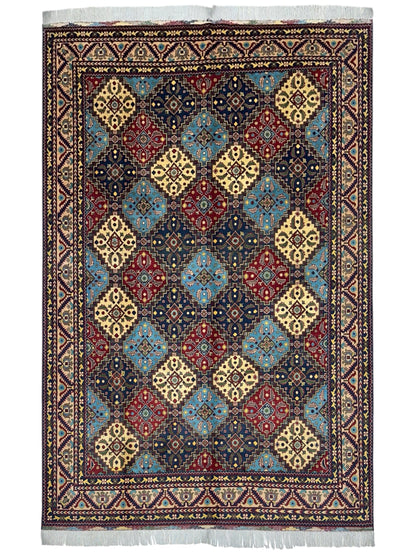 Hand-Knotted Afghani Kashi Wool Rug – 6’9″  x  9’6″ - Nuvé