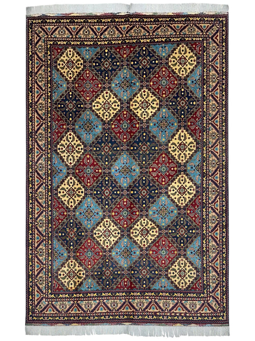 Hand-Knotted Afghani Kashi Wool Rug – 6’9″  x  9’6″ - Nuvé