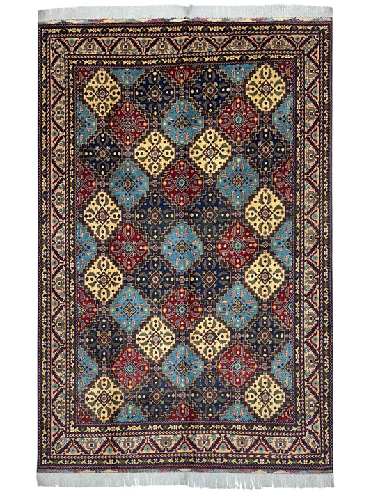 Hand-Knotted Afghani Kashi Wool Rug – 6’9″  x  9’6″ - Nuvé