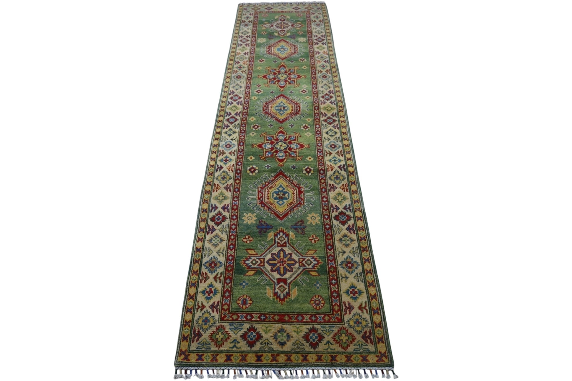 Hand-Knotted Afghani Kazak Wool Rug – 2’7″  x  9’8″ - Nuvé
