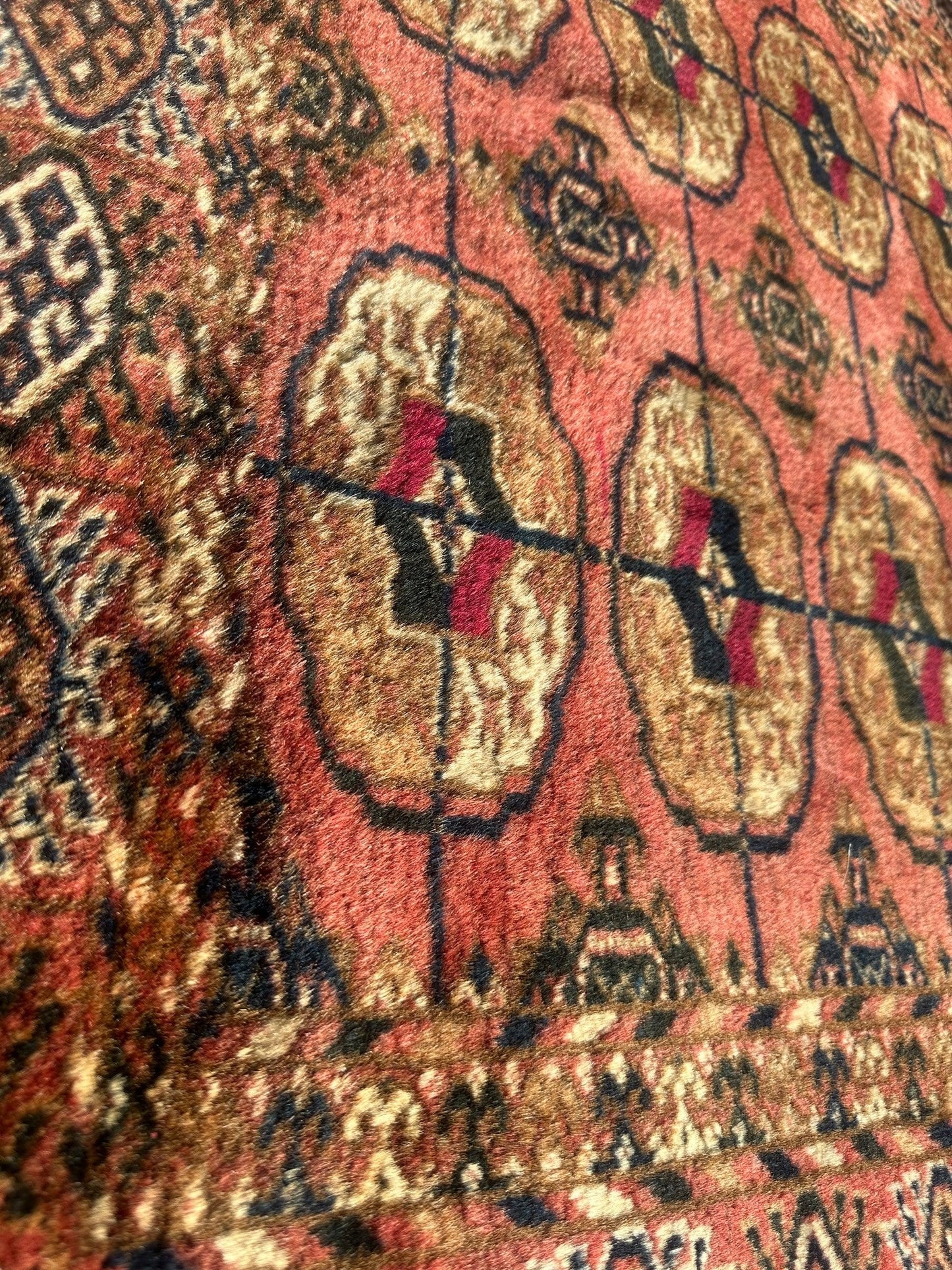 Vintage Tribal Turkoman Tekke Rug 3’4” x 4’ - Nuvé
