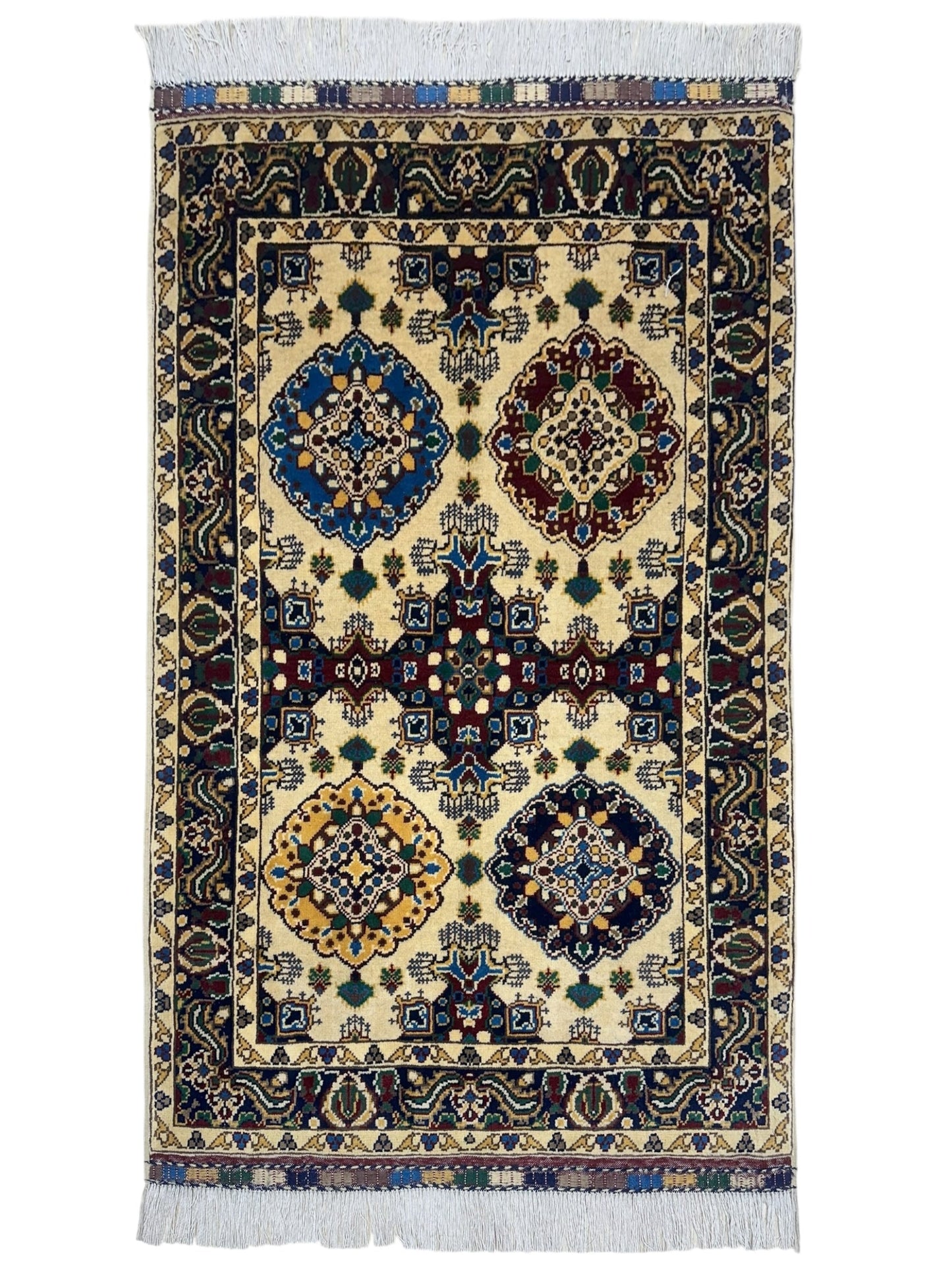 Hand-Knotted Afghani Kashi Wool Rug – 2’9″  x  4’4″ - Nuvé
