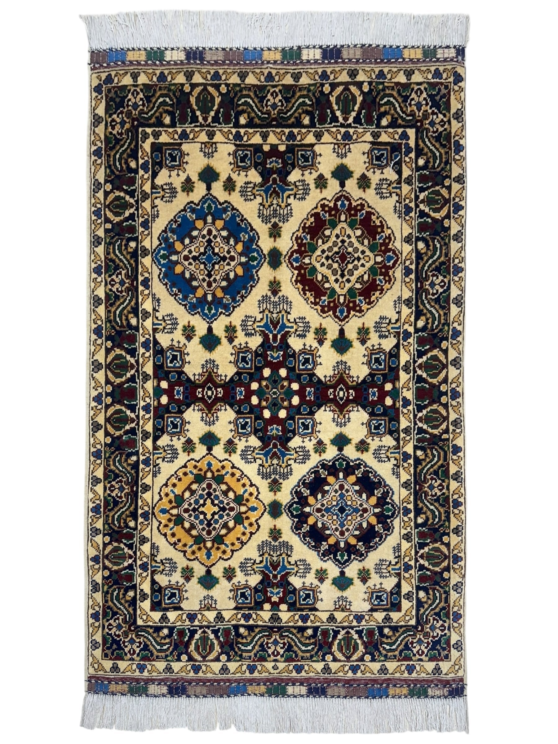 Hand-Knotted Afghani Kashi Wool Rug – 2’9″  x  4’4″ - Nuvé