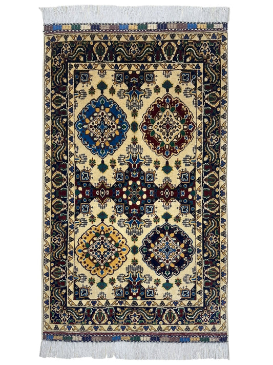 Hand-Knotted Afghani Kashi Wool Rug – 2’9″  x  4’4″ - Nuvé