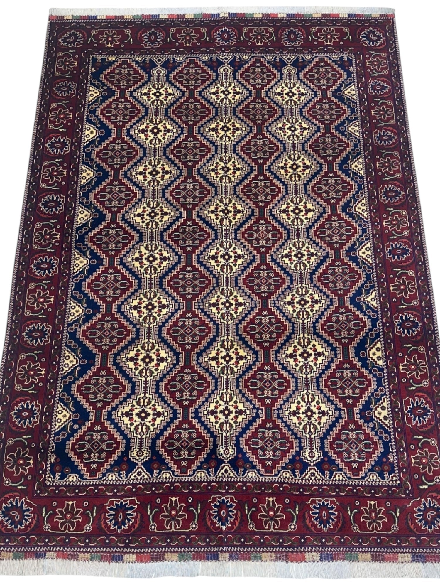 Hand-Knotted Afghani Yusufbai Wool Rug – 6’10″  x  9’10″ - Nuvé