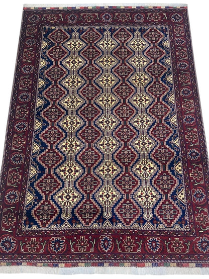 Hand-Knotted Afghani Yusufbai Wool Rug – 6’10″  x  9’10″ - Nuvé