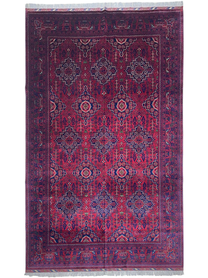 Hand-Knotted Afghani Zerkhaki Wool Rug – 6’7″  x  9’8″ - Nuvé
