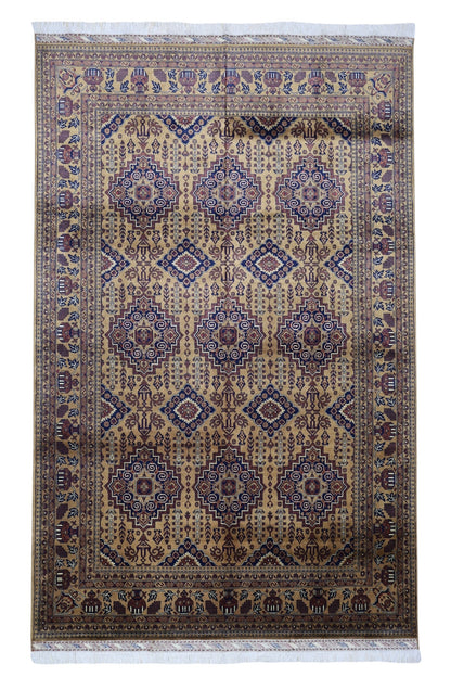 Hand-Knotted Afghani Zerkhaki Wool Rug – 6’7″  x  10’2″ - Nuvé