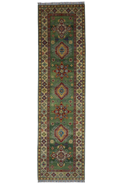Hand-Knotted Afghani Kazak Wool Rug – 2’7″  x  9’8″ - Nuvé