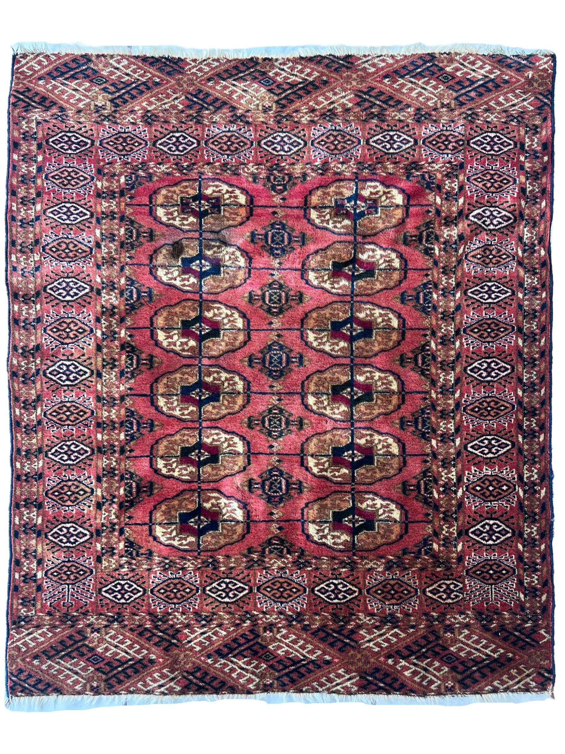 Vintage Tribal Turkoman Tekke Rug 3’4” x 4’ - Nuvé