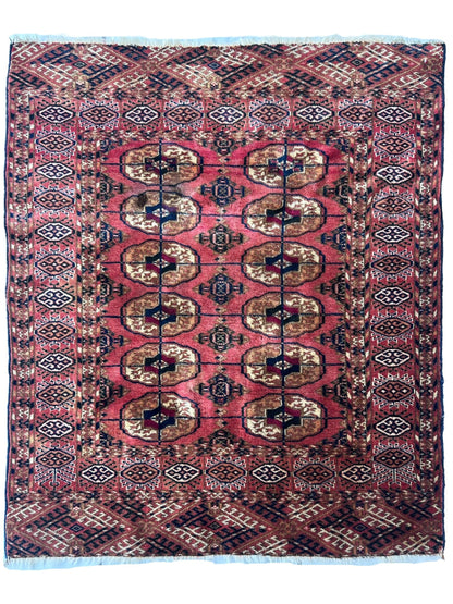 Vintage Tribal Turkoman Tekke Rug 3’4” x 4’ - Nuvé