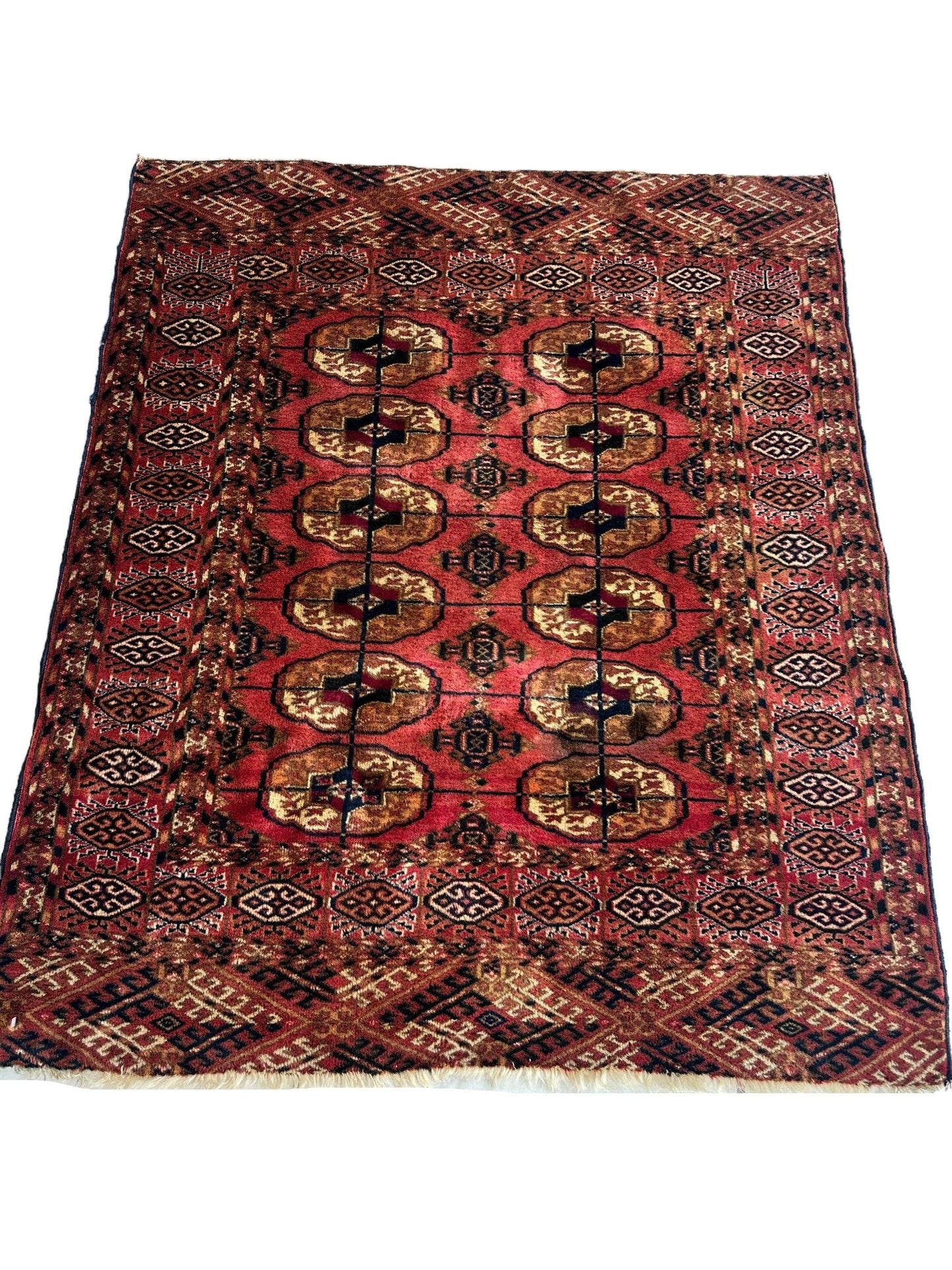 Vintage Tribal Turkoman Tekke Rug 3’4” x 4’ - Nuvé