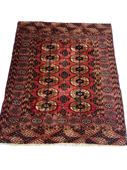 Vintage Tribal Turkoman Tekke Rug 3’4” x 4’ - Nuvé