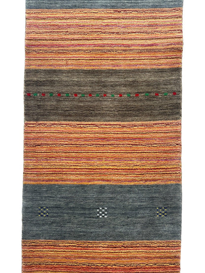 Hand-loomed Indo-Gabbeh Runner Rug 2’7” x 11’4”