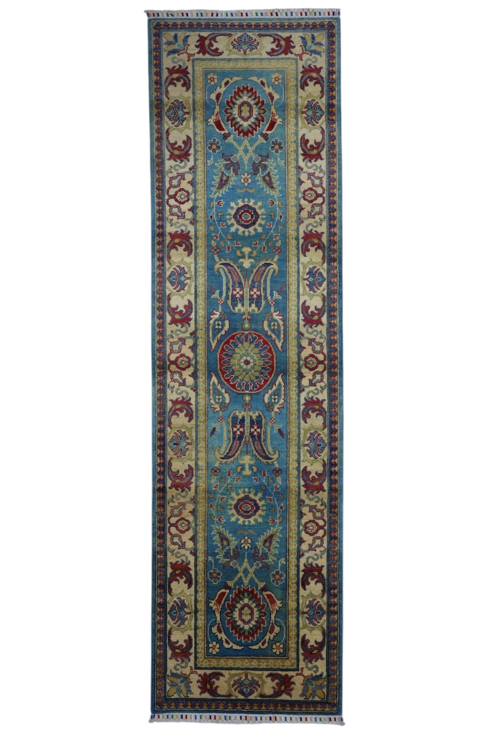 Hand-Knotted Afghani Kazak Wool Rug – 2’8″  x  9’9″ - Nuvé