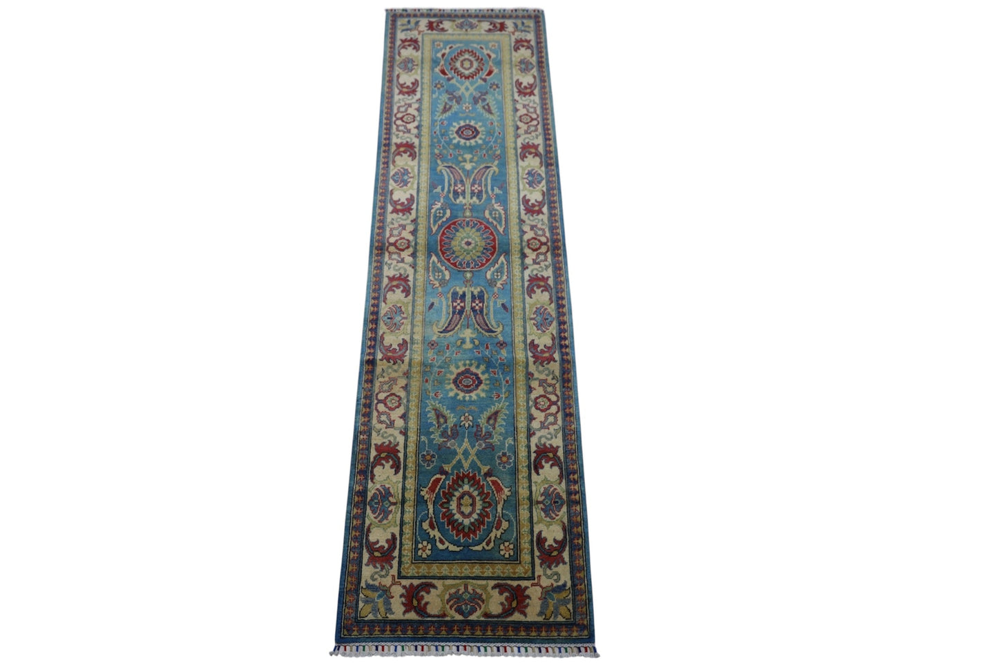 Hand-Knotted Afghani Kazak Wool Rug – 2’8″  x  9’9″ - Nuvé
