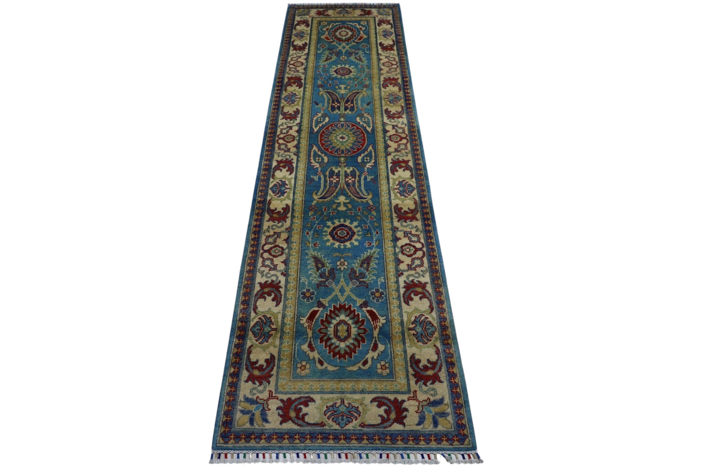 Hand-Knotted Afghani Kazak Wool Rug – 2’8″  x  9’9″ - Nuvé