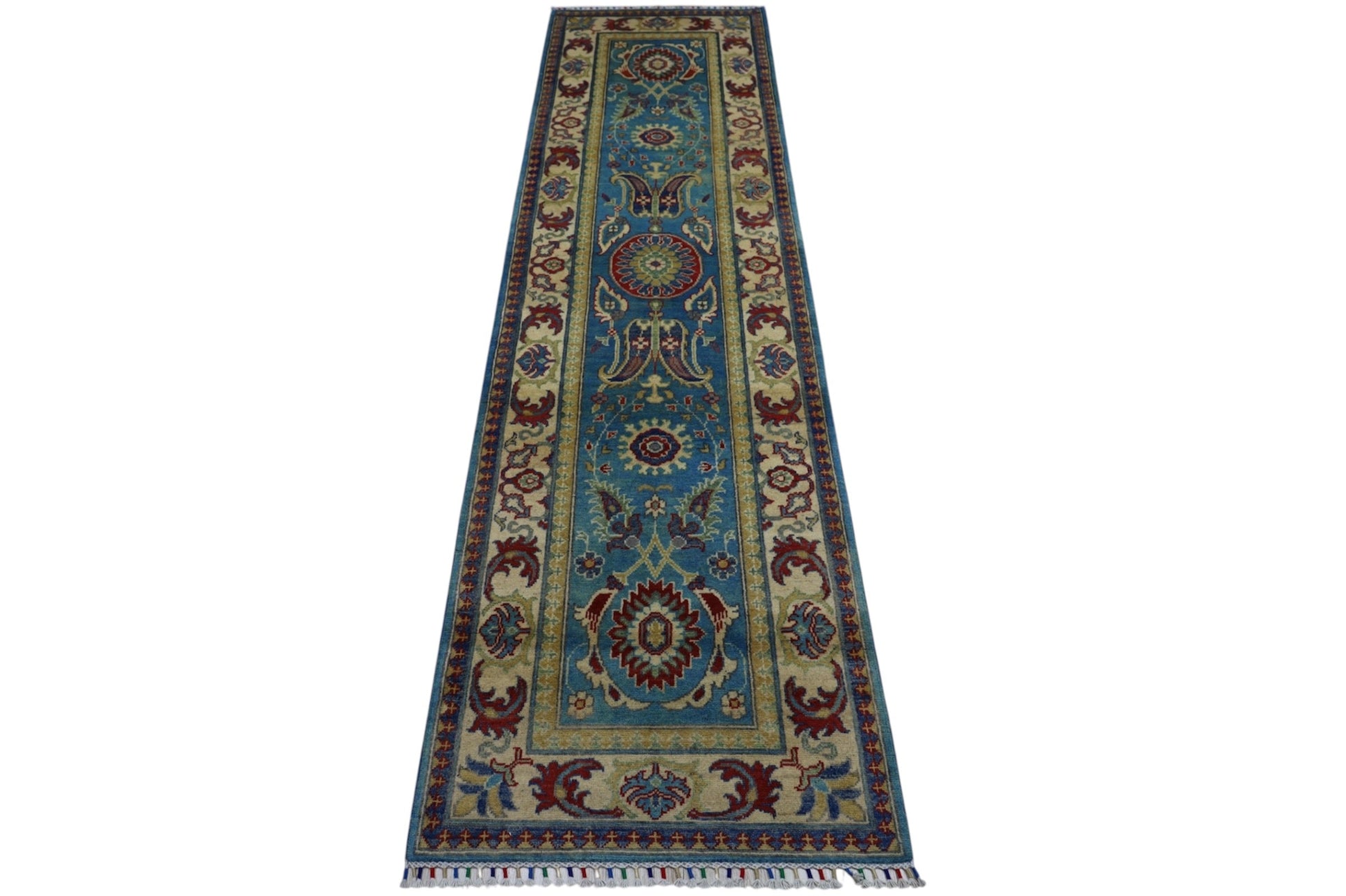 Hand-Knotted Afghani Kazak Wool Rug – 2’8″  x  9’9″ - Nuvé