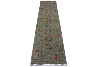 Hand-Knotted Afghani Kazak Wool Rug – 2’7″  x  10’0″ - Nuvé