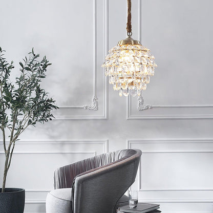 Pine Cone Crystal Pendant Light - Nuvé