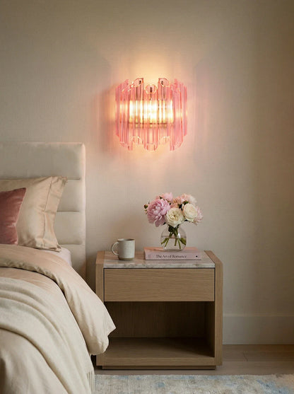 Pink Mirror Palermo Wall Light