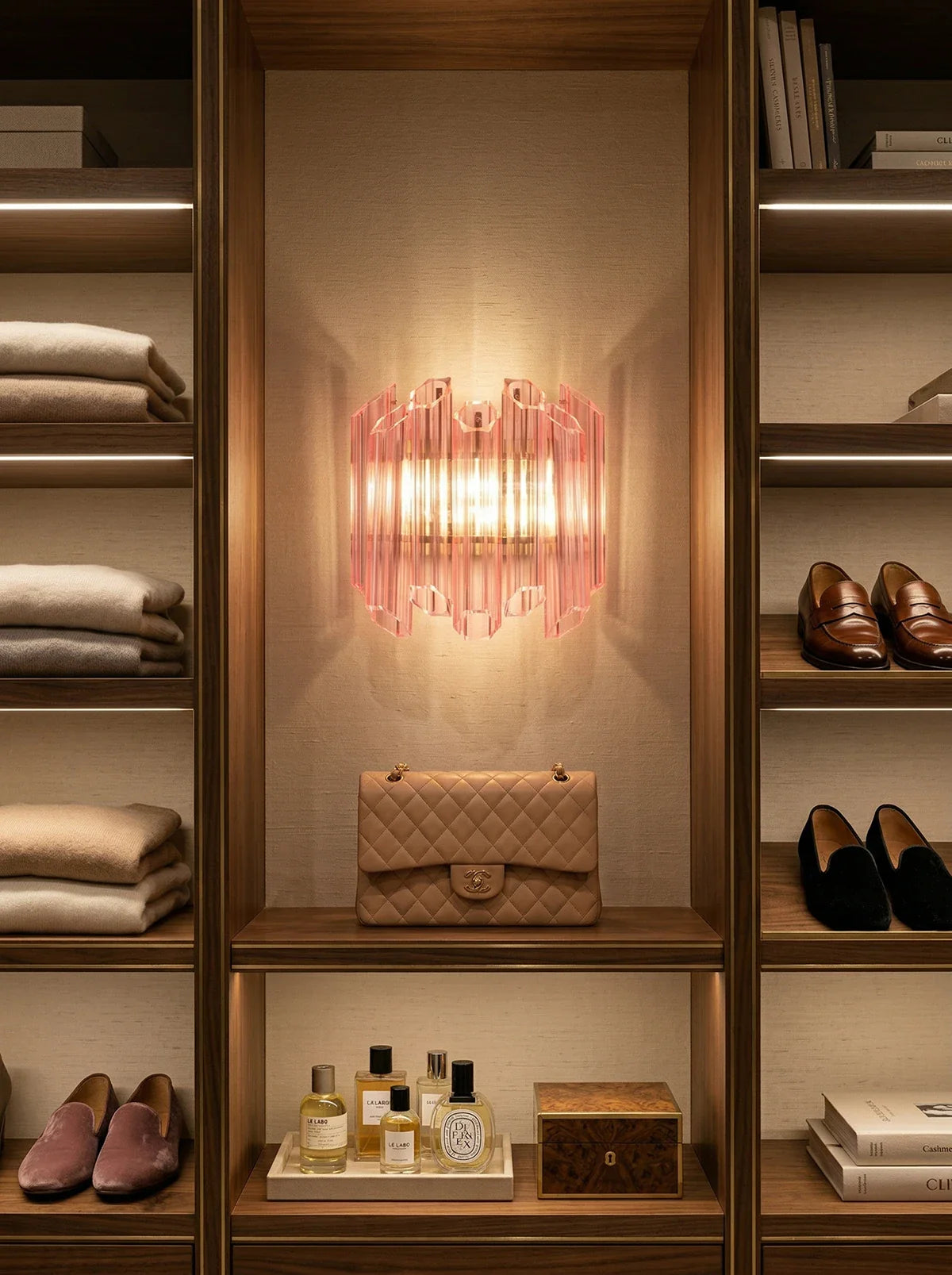 Pink Mirror Palermo Wall Light