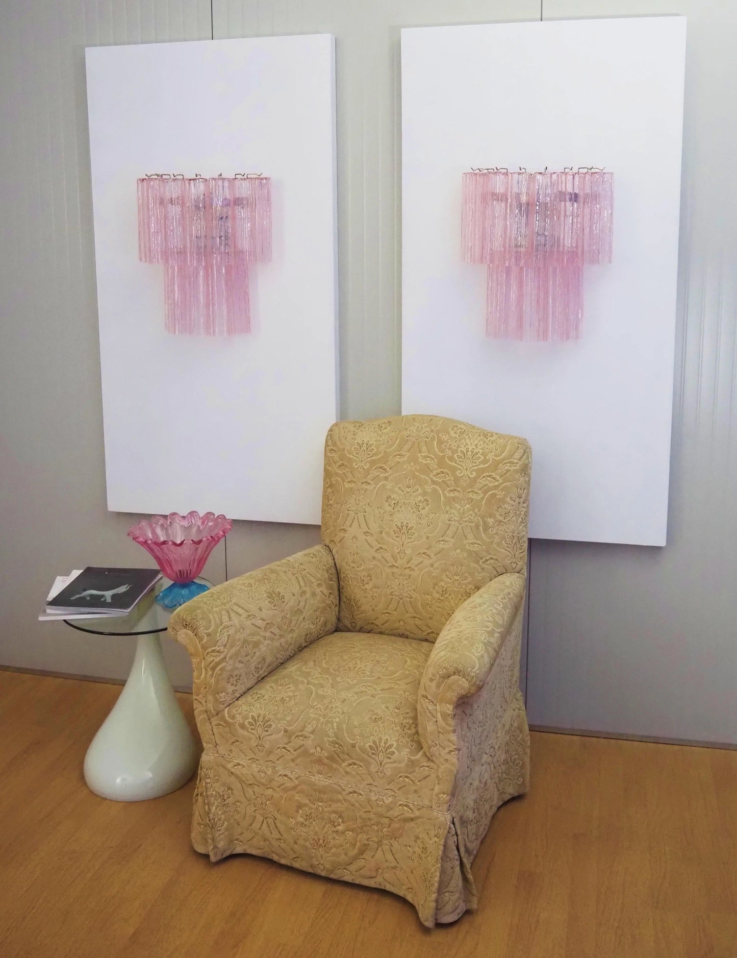Pink Murano Glass Wall Sconces - Nuvé