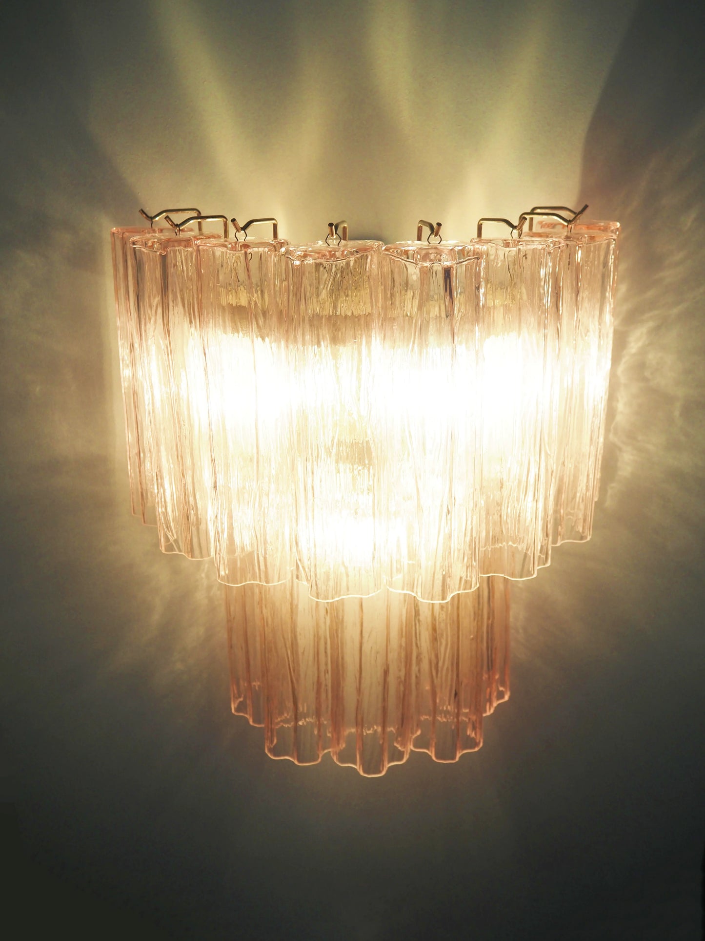 Pink Murano Glass Wall Sconces - Nuvé