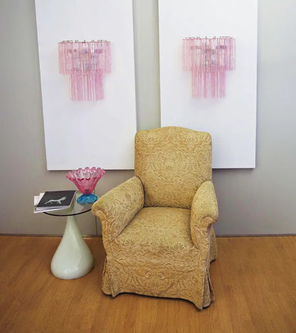 Pink Murano Glass Wall Sconces - Nuvé