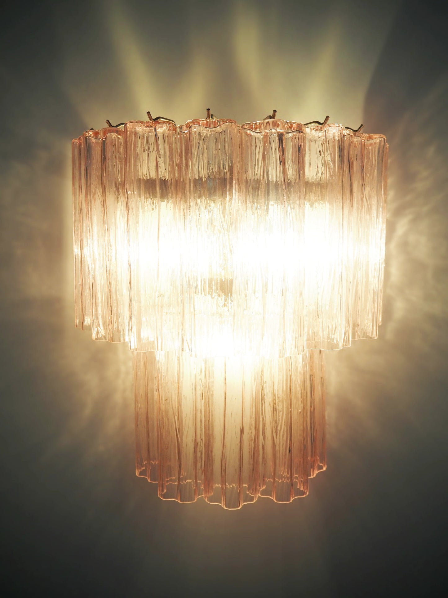 Pink Murano Glass Wall Sconces - Nuvé