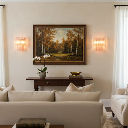 Star Shaped Murano Pink Glass Wall Lamp - Nuvé