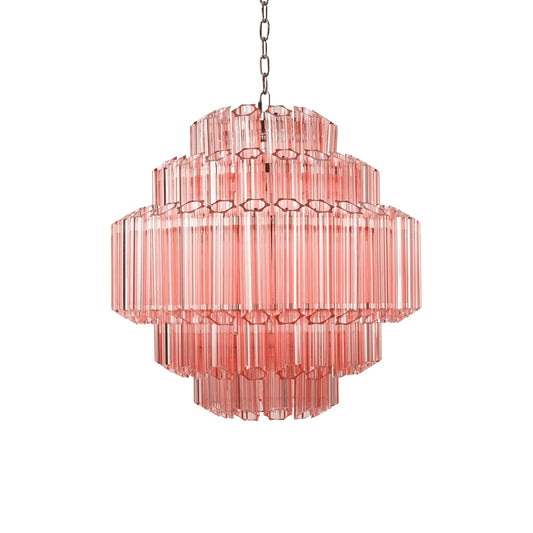 Pink Palermo Round Chandelier - Nuvé