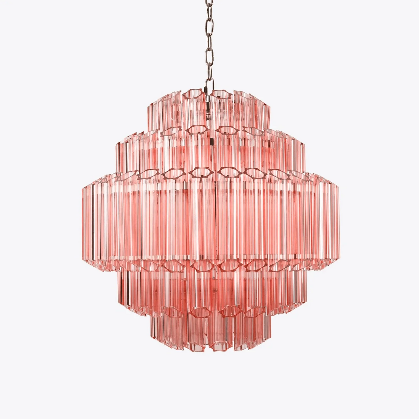 Pink Palermo Round Chandelier - Nuvé
