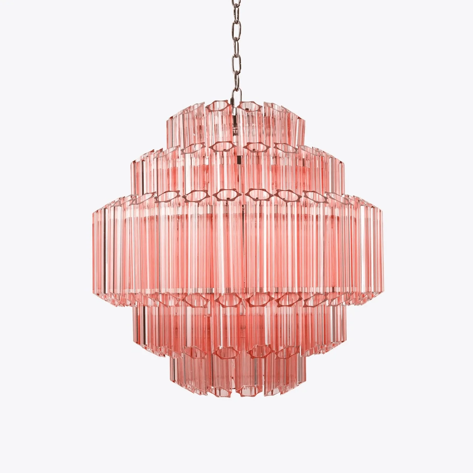 Pink Palermo Round Chandelier - Nuvé