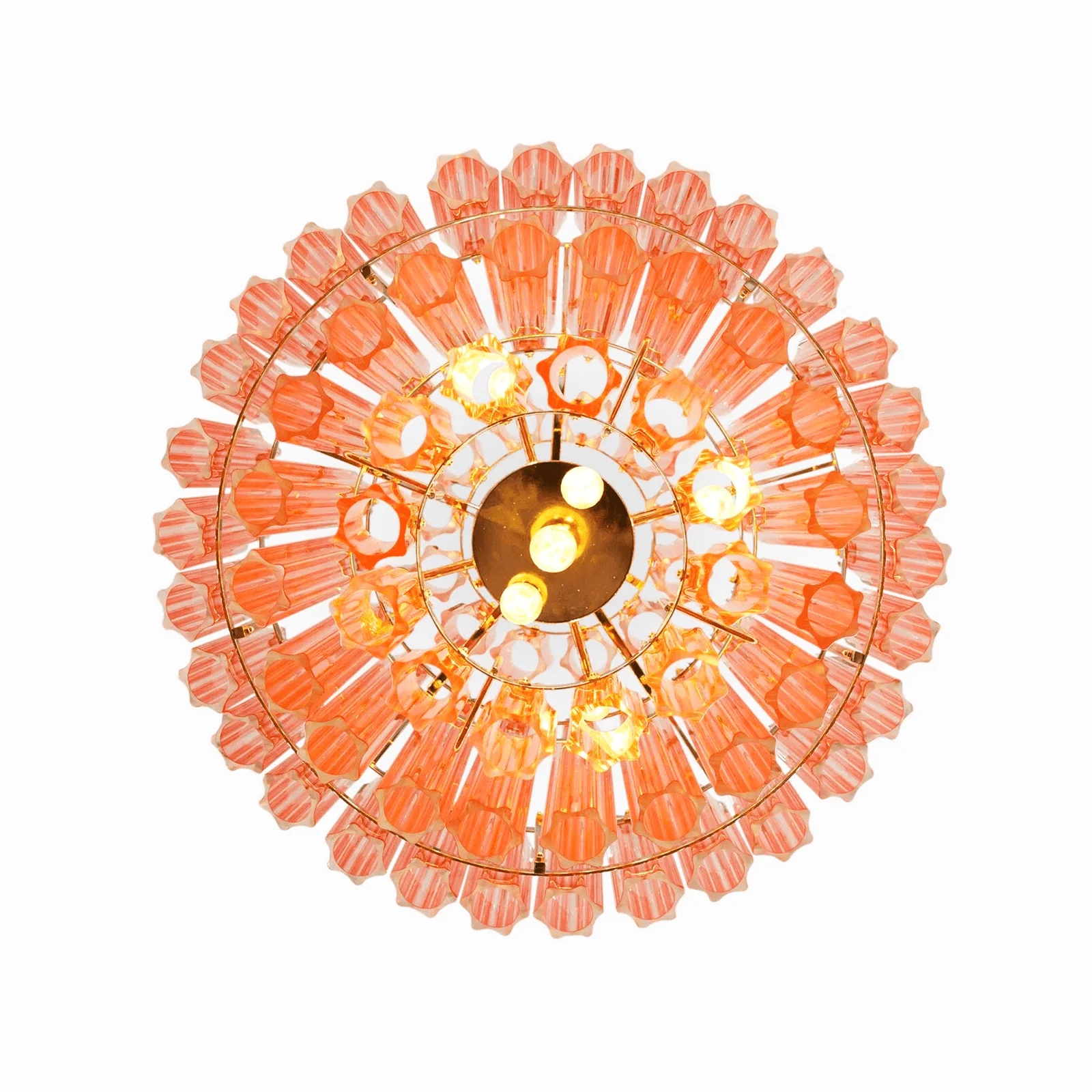Pink Palermo Round Chandelier - Nuvé