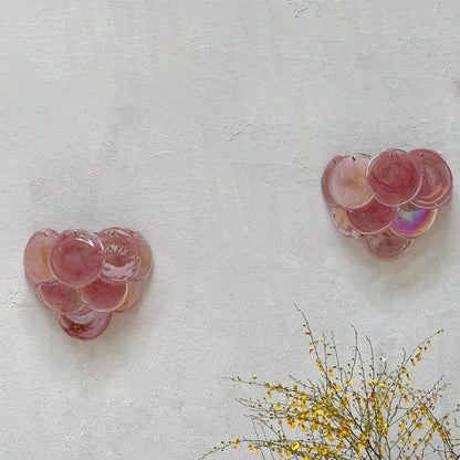 Pink Vintage Murano Glass Wall Lamp - Nuvé