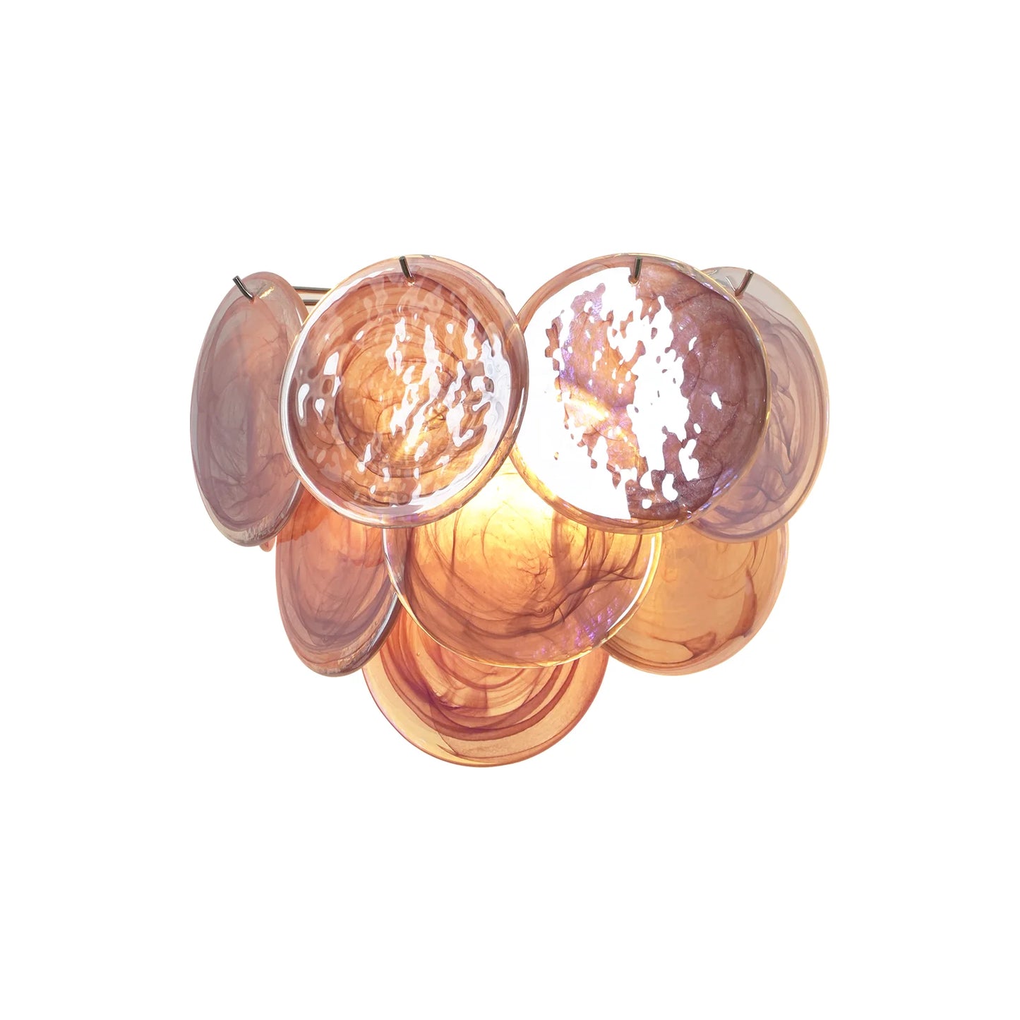 Pink Vintage Murano Glass Wall Lamp - Nuvé