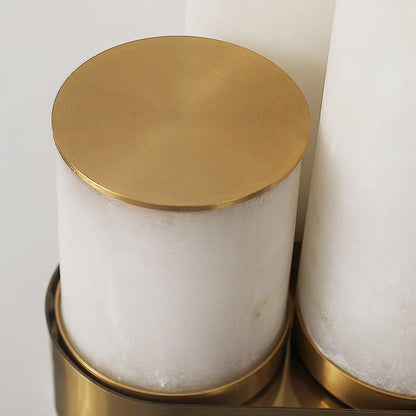 Modern Alabaster Piped Floor Lamp - Nuvé