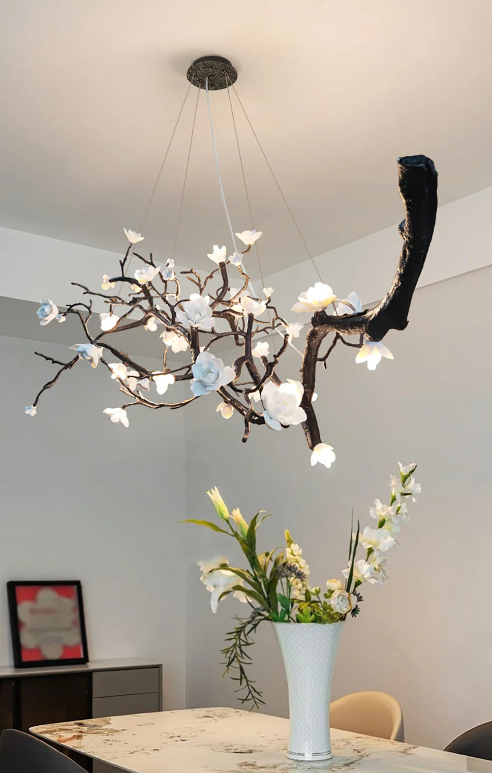 Plum Tree Branch Chandelier - Nuvé