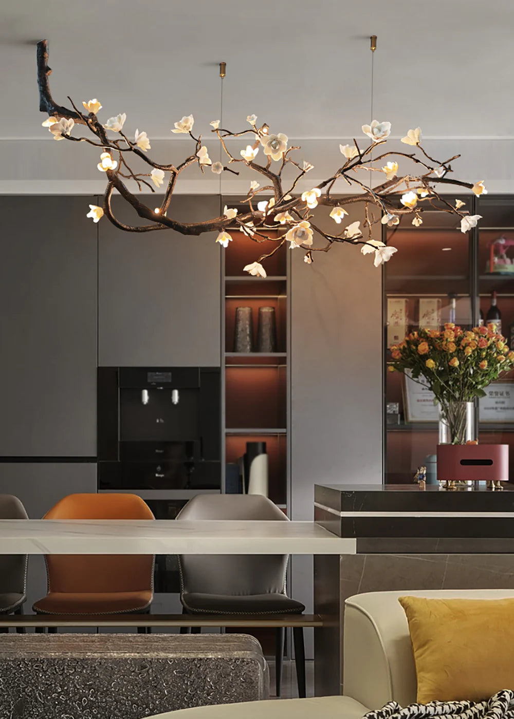 Plum Tree Branch Chandelier - Nuvé