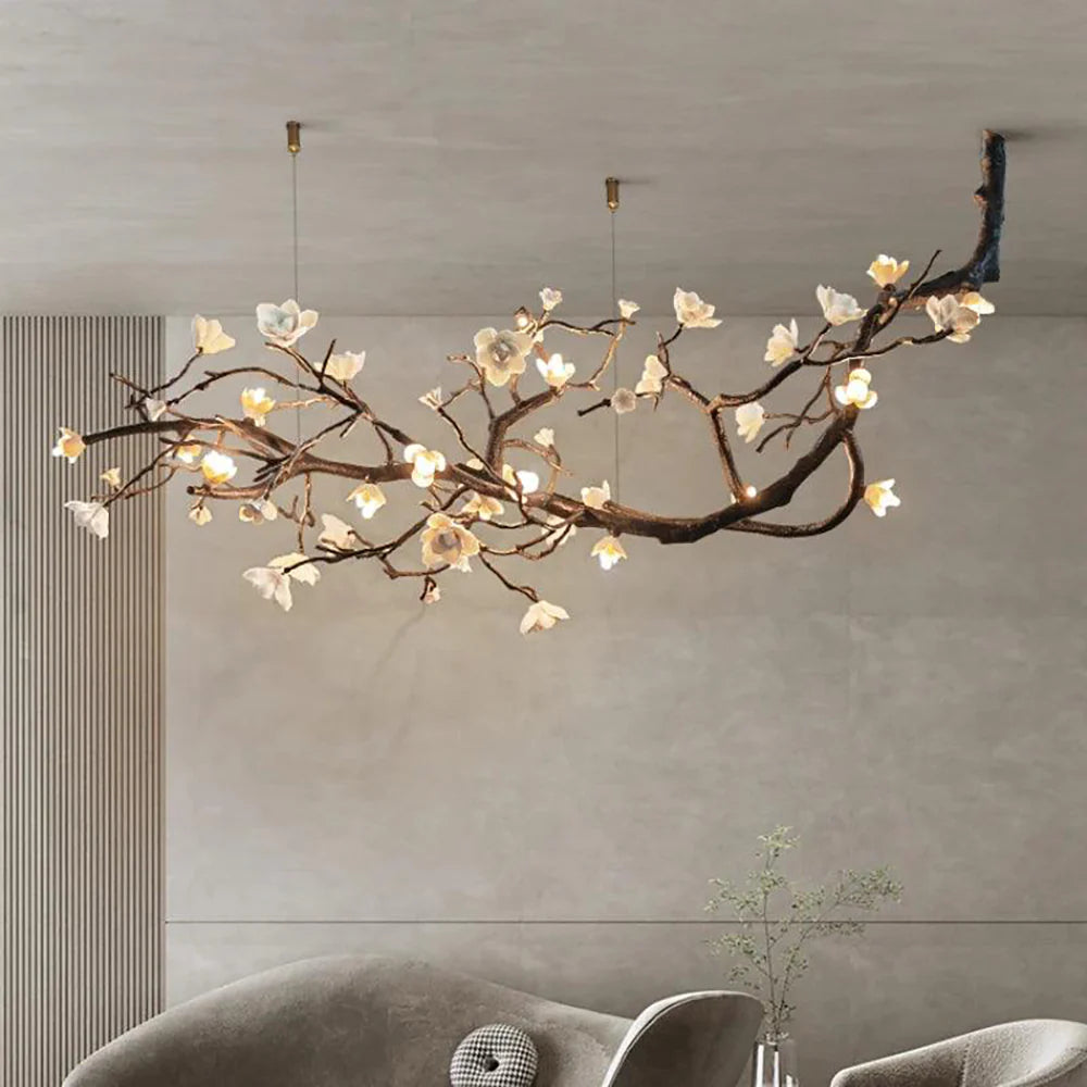 Plum Tree Branch Chandelier - Nuvé