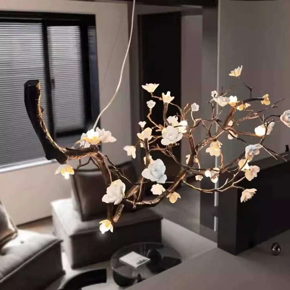 Plum Tree Branch Chandelier - Nuvé
