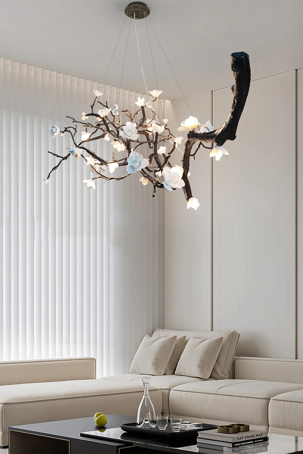 Plum Tree Branch Chandelier - Nuvé